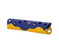 predolo Cat Tunnel Toy Bed Cave 60 Cmx35 cm Folded Lightweight Play Pet Nest Pet Tube for Hiding Playing Interactive Exercise, Yellow Blue