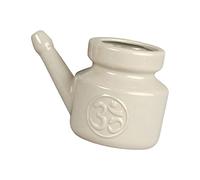 predolo Ceramic Pot Spout Pot Travel Portable Durable Nasal Nasal for Men Women Nasal Irrigator 11oz, Gray