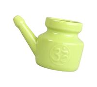 predolo Ceramic Pot Spout Pot Travel Portable Durable Nasal Nasal for Men Women Nasal Irrigator 11oz, Green