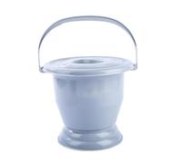 predolo Chamber Pot Urinal Pot Household Non Slip Portable Bedpan Spittoon with Lid and Handle for Home Use Children Child Elder, Gray