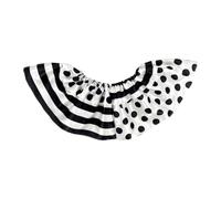 predolo Clown Neck Ruff for Theatre, Holidays, Operas, Masquerade Ball Theme, Black White
