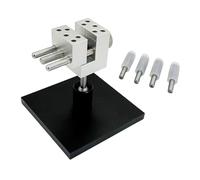 predolo Compact Bench Vise, Watch Case Opener Tool, Repair Device for Miniature Sculptures, 4 Clamp Rod and Base