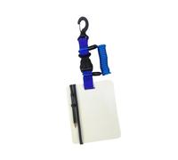 predolo Compact Writing Slate for Scuba Diving with Pencil And Clip Accessory, blue