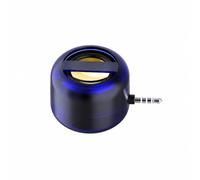 predolo Compatible Speaker with 3.5 Mm Connector, Transparent Blue | Small, Cylindrical Speaker, Loud, Electronics, for Travel, commuters, Students