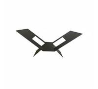 predolo Decorative Storage Shelf Metal Book Stand Organizer Holder Rack Modern Display with Light Visual Profile Suitable for Living Rooms Studies desktops, Black