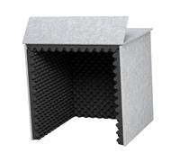 predolo Desktop Soundproof Booth Vocal Booth Sound Absorbing Cover Compact Professional Acoustic, Black