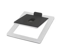 predolo Desktop Speaker Stand Bracket Practical Carbon Steel Universal Durability Stable Compact 16 Degree Incline Speakers Support, White