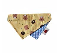 predolo Dog Bandana, Cat Personalized Scarf, Daily Walks, S, Cake Bear