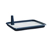 predolo Dog Crate, Mesh Potty Tray, Non-Slip Puppy Training Pad, for Living Room, Bedroom, Deep Blue