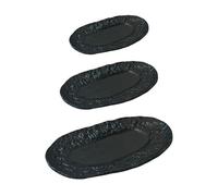 predolo Dollhouse Accessories, Miniature Plates, Dishes, Scale 1:6 And 1:12, Decorative Toy, Mini Dishes, Black