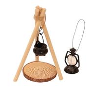 predolo Dollhouse Camp Set Accessories, Role-playing Photo Props, Decoration, Hanging Stoves, Lamp for Micro Landscape, Fairy Garden, Dollhouse