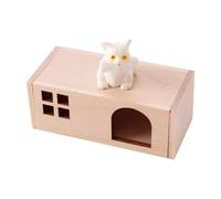 predolo Dollhouse for The Dollhouse Furnishing A Miniature Wooden Furniture As A Toy Prop And Model Making Accessories for The Decoration of, Cat