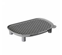 predolo Double Layer Litter to Tidy Litter Catcher Mat Stool Waterproof Pet Supplies for Indoor, Grey, Cat Ear Style