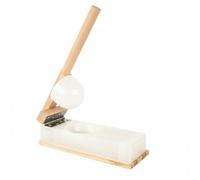 predolo Dumpling Solid Wood Wooden Batter Press Handmade Wooden Batter Flattener for Beginners, Home Cooking, 95x45mm Plastic L