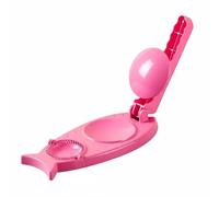 predolo Dumpling Wrapper Press and Form Food-Grade PP Material Manual Dumpling Wrapper Tool Easy to Use Ravioli Maker Tool for Beginners, Kids, Home, Pink