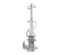 predolo Electric Violin with Bow and Case Acrylic chassis4/4 Electric Violin Beginner Friendly for Stage Artists, Event Artists, Rehearsals, White