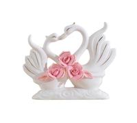 predolo Elegant Ceramic Swan Statue, | Swan Figurine, true-to-life, Tabletop Ornament, for Console Table