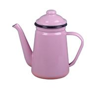 predolo Enamel Tea Kettle Water Teapot 1.1L Coffee Kettle for Kitchen Restaurant, Pink