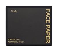 predolo Facial Oil Absorbent Paper for Men and Women, with Mirror, Easy to Dispense, Ideal for Students, Black