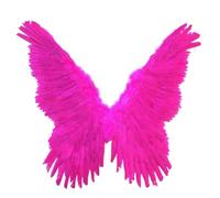 predolo Feather Angel Wing Attachments Bendable Angel Wing Attachments Costume Realistic for Cosplay, Rose Red, 80 90cm