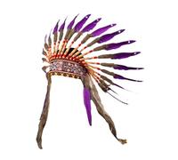 predolo Feather Headdress Creative Chief Indian Hat for Stage Performance Fancy Dress