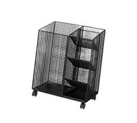predolo Fitness Equipment Organizer, Mat Storage Rack, Practical Storage Rack for Home Gym for Straps, Kettlebells, Resistance, Black