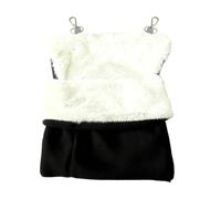 predolo Flying Sugar Hammock Hanging Sleeping Bag Warm Bed Soft Fleece Nest for Small Pets Suitable for Home Pets, black