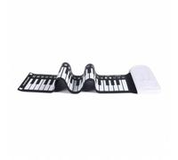 predolo Folding Piano Keyboard Accompanied By | Powered, Lightweight, for Casual Lessons, playing time, Children, White, Without Connector