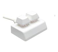 predolo Gaming USB Keyboard 2 Key 1 Handed Mechanical Keypad Programming Macro Keyboard Hotswap Mini Keyboards for Audio Programming Gaming Switch, White