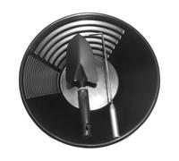 predolo Gold Panning Pan,Double Riffles Beach Outdoor Gold Prospecting Pan Collection Tool for Surging Waters Experienced Prospectors, with Spade and Hook