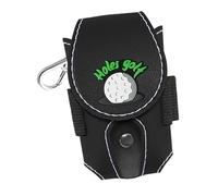 predolo Golf Ball Bag Golf Ball Carry Pouch Portable Multifunctional with Clip Sack Collector with Tee Holder Storage Bag Mini Pocket, Black