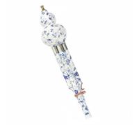 predolo Gourd Flute Chinese Good Airtightness 7 Hole Cucurbit Flute Wind Instrument for Beginners, Blue Wht Steel