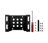 predolo HDD Mounting Rack with Metal Construction for 5.25 Inch Optical Drive Slot in Desktop PC, Bay Adapter with Vibration Dampening Pads for Shock Absorption, Black