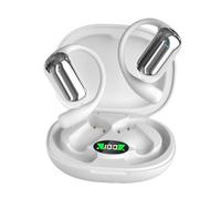 predolo Headphones Translating Device AI Earbuds LED Digital Display Two Way Language Device for Working, White