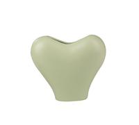 predolo Heart-shaped Ceramic Vase, Creative Romantic Flower Vase, Table Decoration, Flower Arrangement for The Bedroom, Gift, green