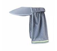 predolo Helmet Sun Visor High Visibility Hard Hat shade Universal Complete Brim Neck Shade for Landscapers, Gray, Extended