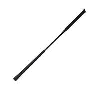 predolo Horse PU Equestrian Crop Riding Training Equipment Microfiber Handle Portable Suitable for Horseback Activities Riding Lessons Li, Black