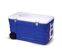 predolo Insulated Container with Ice Pack Chiller Easy to Carry for Anglers, Camping, Picnics, Cold-Chain Transport, Modern Minimalist With Wheels