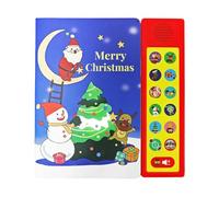 predolo Interactive Book with Sounds for Children, Early Educational Toy, Language Development, Christmas Nursery Rhymes for Kindergarten Children