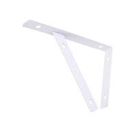 predolo Ivory Shelf Bracket, Cold Rolled Steel Angle Brackets, 2mm Triangle Metal Shelf Brackets with Screws, 1 Piece , 8 inch (20 cm)