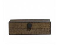 predolo jewelry Storage Box Textured Organizer Space Saving Lidded Storage Box for Dresser, Large 30.5x16.2x7.5cm