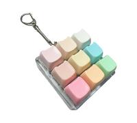 predolo Keyboard Toy with, Toy, Cube, Compact, Fun, Gifts for Adults, Portable Mechanical Keyboards, Keychain, Rainbow Cat