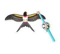 predolo Kite Toy with 50meters Line Interactive Play Unique Single Line Kite Lightweight Sturdy Family Fun Toy Novelty Outdoor Sports Tools Suitable for Kids, Swallow