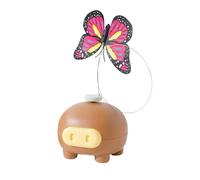 predolo Kitten Toy, Fun And Entertaining to Train Your Pet, Compact And Rotating, Automatic Electric Cat Toy, brown