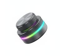predolo Knob Controller Aluminum Alloy Rotary Keyboard Button Custom Shortcut Control Computer Mute Knob for Gaming Enthusiasts, Desk, Titanium Gray