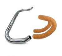 predolo Lightweight Bike Handlebar for Highway with Cork Tape And EVA Foam Layer