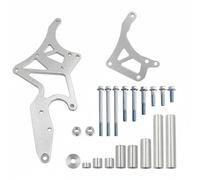 predolo LS Engine Swap Bracket Anodized Alternator Power Steering Bracket Easy Installation for Mechanics, Silver