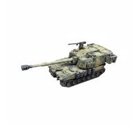 predolo M109A6 Model Miniature 1/144 Scale Battlefield Support Vehicle Model Detailed Reproduction Collectible for Shelf, Yellow