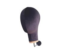 predolo Mannequin Head Wall Mount Wig Stand Hat Rack Sturdy Multipurpose Hat Display Stand Wig Holder for Barbershop Salon Home, Black