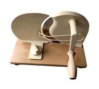 predolo Manual Bread Slicer, Adjustable Thickness Hand Cranked Bread Slicer for Home Commercial Use Evenly Slicing, Bread Cutter with Scale Line and Suction Cup, for Sourdough Bread Meat Cheese